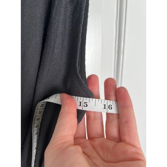 French Connection Y2K Beaded Mini Dress Women's 0 Dark Gray Grecian Style V Neck - Picture 12 of 14